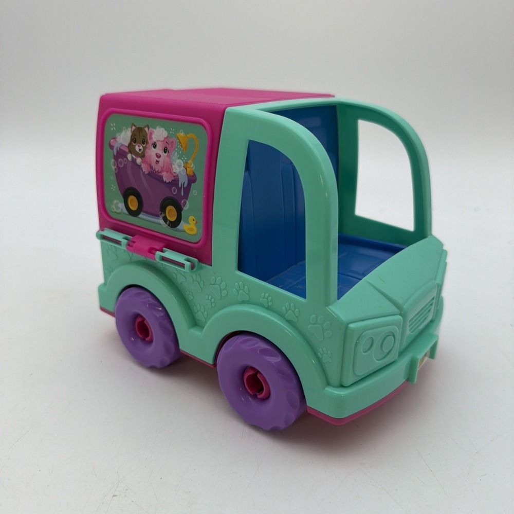 Crayola Scribble Scrubbie Mobile Pet Grooming Truck Toy Vehicle Teal Pink
